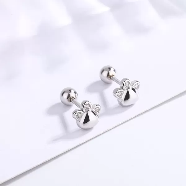 20g CZ Paw Piercing Earrings for Women Girls 925 Sterling Silver Cubic Zirconia Tiny Ball Stud Cartilage Tragus Cute Kitten Cat Puppy Dog Print Hypoallergenic Jewelry Dainty Gifts for PetLover20g CZ Paw Piercing Earrings for Women Girls 925 Sterling Silver Cubic Zirconia Tiny Ball Stud Cartilage Tragus Cute Kitten Cat Puppy Dog Print Hypoallergenic Jewelry Dainty Gifts for PetLover