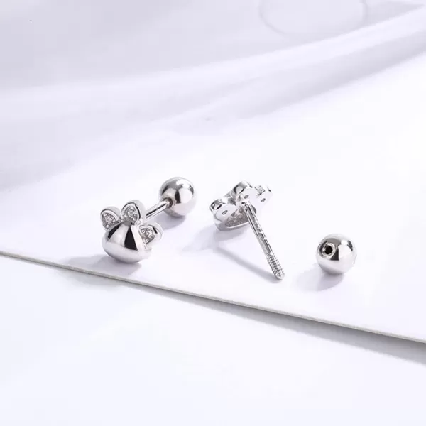 20g CZ Paw Piercing Earrings for Women Girls 925 Sterling Silver Cubic Zirconia Tiny Ball Stud Cartilage Tragus Cute Kitten Cat Puppy Dog Print Hypoallergenic Jewelry Dainty Gifts for PetLover20g CZ Paw Piercing Earrings for Women Girls 925 Sterling Silver Cubic Zirconia Tiny Ball Stud Cartilage Tragus Cute Kitten Cat Puppy Dog Print Hypoallergenic Jewelry Dainty Gifts for PetLover