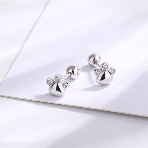 20g CZ Paw Piercing Earrings for Women Girls 925 Sterling Silver Cubic Zirconia Tiny Ball Stud Cartilage Tragus Cute Kitten Cat Puppy Dog Print Hypoallergenic Jewelry Dainty Gifts for PetLover20g CZ Paw Piercing Earrings for Women Girls 925 Sterling Silver Cubic Zirconia Tiny Ball Stud Cartilage Tragus Cute Kitten Cat Puppy Dog Print Hypoallergenic Jewelry Dainty Gifts for PetLover