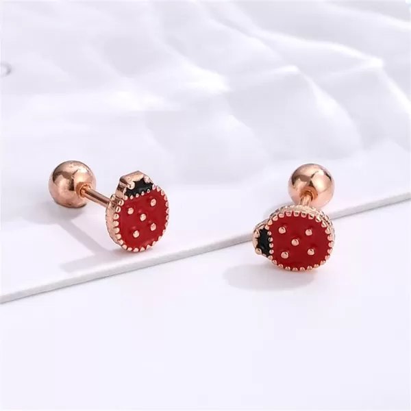 20g Tiny Cute Ladybug Stud Earrings for Women Girls 925 Sterling Silver 14K Rose Gold Plated Hypoallergenic Dainty Red Bugs Mini Ball Cartilage Tragus Post Fashion Animal Jewelry Gifts for Teen Girl20g Tiny Cute Ladybug Stud Earrings for Women Girls 925 Sterling Silver 14K Rose Gold Plated Hypoallergenic Dainty Red Bugs Mini Ball Cartilage Tragus Post Fashion Animal Jewelry Gifts for Teen Girl