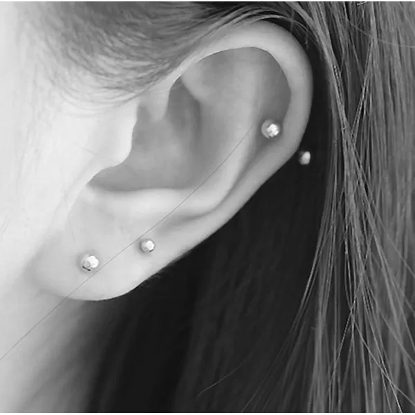 26PCS 20G Small Ball Stud Earrings for Women Girls S925 Sterling Silver Cartilage Cute Tiny Helix Barbell Ear Lobe Piercing Screw Tragus Hypoallergenic Fashion Jewelry25mm