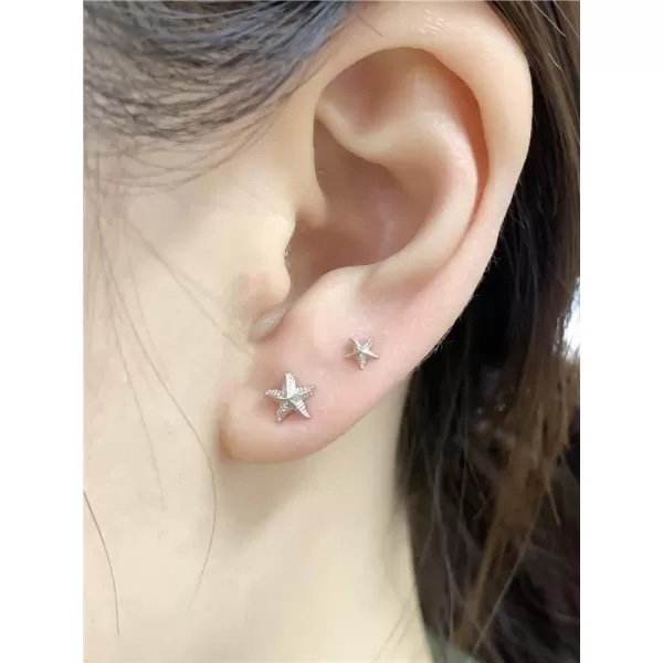 3 Pairs Tiny Starfish Stud Earrings Sterling Silver Set for Women Girls Cute Star Cartilage 20g Studs Tragus Post Pin Hypoallergenic Piercing Body Jewelry Dainty Gifts3 Pairs Tiny Starfish Stud Earrings Sterling Silver Set for Women Girls Cute Star Cartilage 20g Studs Tragus Post Pin Hypoallergenic Piercing Body Jewelry Dainty Gifts