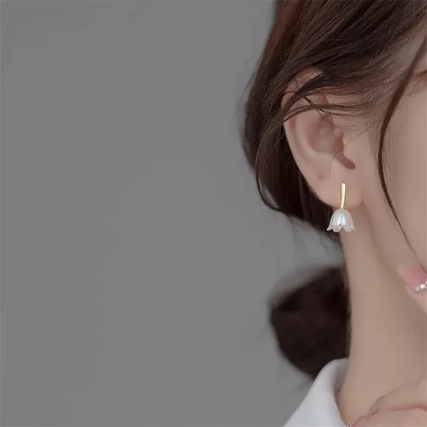 Acrylic Flower Dangle Stud Earrings for Women Girls 925 Sterling Silver 14K Gold Plated Hypoallergenic Dainty Tulip Drop Climber Crawler Nickle Free Wedding Birthday Holiday Jewelry Cute GiftsAcrylic Flower Dangle Stud Earrings for Women Girls 925 Sterling Silver 14K Gold Plated Hypoallergenic Dainty Tulip Drop Climber Crawler Nickle Free Wedding Birthday Holiday Jewelry Cute Gifts