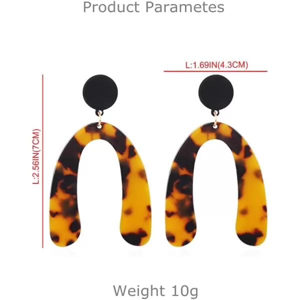 Acrylic Tortoiseshell Earrings for Women Girls Exaggerated Large Big Resin Mottled Statement Drop Dangle Geometric Hoop Lightweight Earring Fashion Boho Y2K Jewelry HorseshoeAcrylic Tortoiseshell Earrings for Women Girls Exaggerated Large Big Resin Mottled Statement Drop Dangle Geometric Hoop Lightweight Earring Fashion Boho Y2K Jewelry Horseshoe