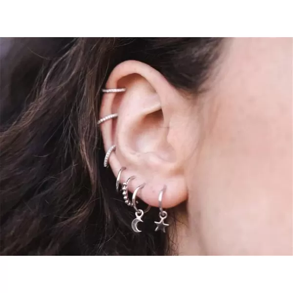 Asymmetrical Star Moon Dangle Hoop Earrings for Women Teen Girls S925 Sterling Silver White Gold Plated Charms Tiny Star Crescent Moon Drop Dangling Polished Cartilage Leverback Earrings Cute JewelryAsymmetrical Star Moon Dangle Hoop Earrings for Women Teen Girls S925 Sterling Silver White Gold Plated Charms Tiny Star Crescent Moon Drop Dangling Polished Cartilage Leverback Earrings Cute Jewelry