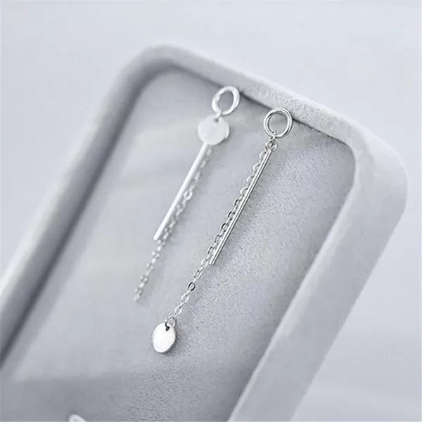 Ball Disc Tassel Chain Drop Dangle Earrings 925 Sterling Silver for Women Girls 14k White Gold Plated Hypoallergenic Asymmetrical Dainty Stud Earring Fashion Personalized Unique Jewelry BFF GiftsBall Disc Tassel Chain Drop Dangle Earrings 925 Sterling Silver for Women Girls 14k White Gold Plated Hypoallergenic Asymmetrical Dainty Stud Earring Fashion Personalized Unique Jewelry BFF Gifts
