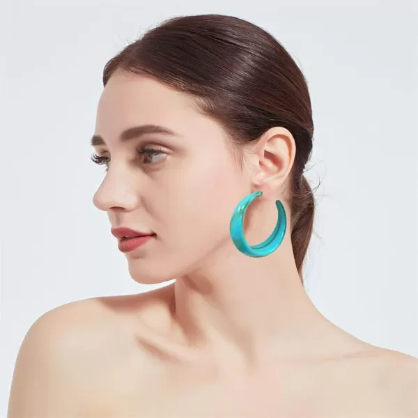 Big Acrylic Dangle Hoop Earrings for Women Girls Vintage Boho Resin C Shape Charms Drop Dangling Stud Lightweight Earring Retro Y2K Party Jewelry BlueBig Acrylic Dangle Hoop Earrings for Women Girls Vintage Boho Resin C Shape Charms Drop Dangling Stud Lightweight Earring Retro Y2K Party Jewelry Blue