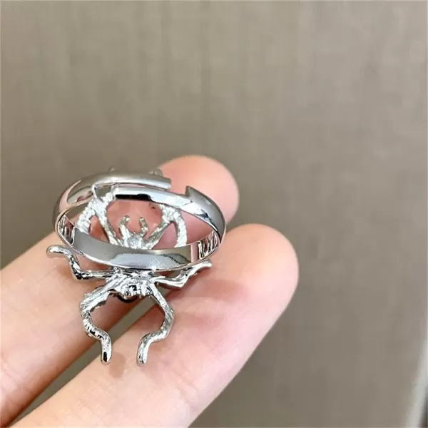 Black CZ Spider Statement Ring Earrings for Women Girls 925 Sterling Silver Post Animal Stud Earring Unisex Halloween Christmas Cosplay Party Animal JewelryBlack CZ Spider Statement Ring Earrings for Women Girls 925 Sterling Silver Post Animal Stud Earring Unisex Halloween Christmas Cosplay Party Animal Jewelry