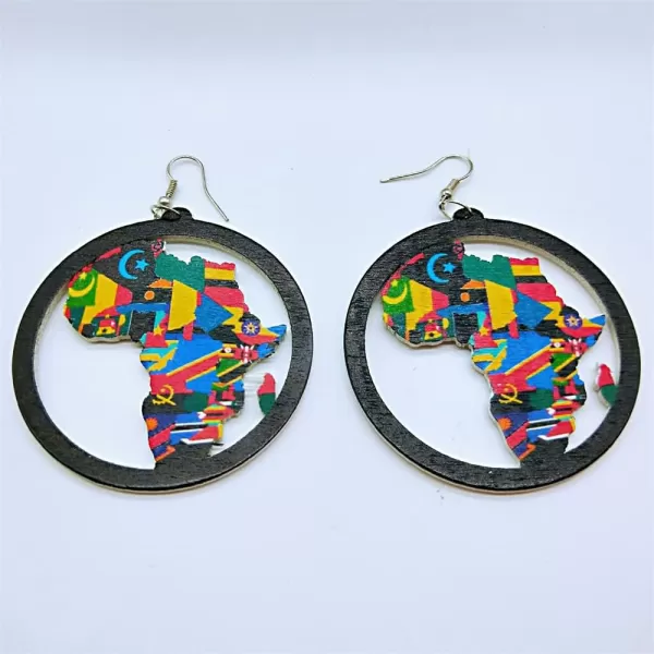 Boho Map Wooden Statement Drop Dangle Earrings for Women Girls Lightweight Charms Dangling Hook Stud Retro Ethnic Bohemian JewelryBoho Map Wooden Statement Drop Dangle Earrings for Women Girls Lightweight Charms Dangling Hook Stud Retro Ethnic Bohemian Jewelry