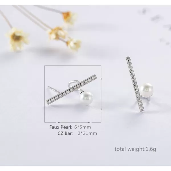 CZ Bar Cuffs Cubic Zirconia Stud Earrings for Women Girls 925 Sterling Silver Pave Crystal Faux Pearl Wrap Spiral Hoop Danity Climber Crawler Hypoallergenic Post Pin Charms Fashion JewelryCZ Bar Cuffs Cubic Zirconia Stud Earrings for Women Girls 925 Sterling Silver Pave Crystal Faux Pearl Wrap Spiral Hoop Danity Climber Crawler Hypoallergenic Post Pin Charms Fashion Jewelry