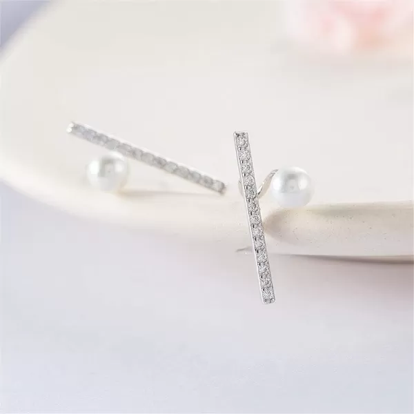 CZ Bar Cuffs Cubic Zirconia Stud Earrings for Women Girls 925 Sterling Silver Pave Crystal Faux Pearl Wrap Spiral Hoop Danity Climber Crawler Hypoallergenic Post Pin Charms Fashion JewelryCZ Bar Cuffs Cubic Zirconia Stud Earrings for Women Girls 925 Sterling Silver Pave Crystal Faux Pearl Wrap Spiral Hoop Danity Climber Crawler Hypoallergenic Post Pin Charms Fashion Jewelry