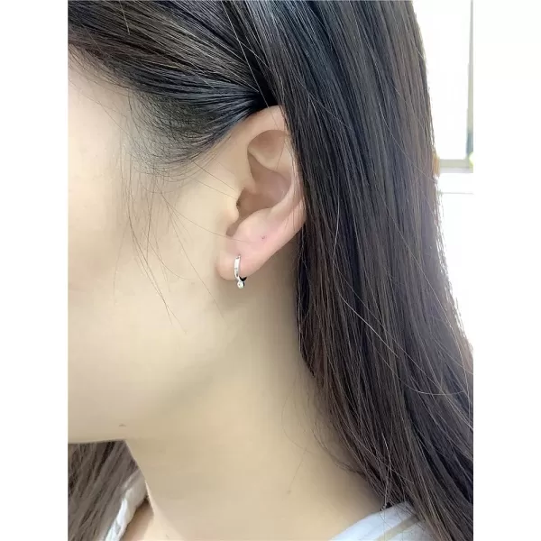 CZ Bead Minimalist Small Hoop Earrings for Women Girls Hypoallergenic 7mm Inner Huggie Hoops Tiny Cartilage Cuff Cute Jewelry Dainty GiftsCZ Bead Minimalist Small Hoop Earrings for Women Girls Hypoallergenic 7mm Inner Huggie Hoops Tiny Cartilage Cuff Cute Jewelry Dainty Gifts