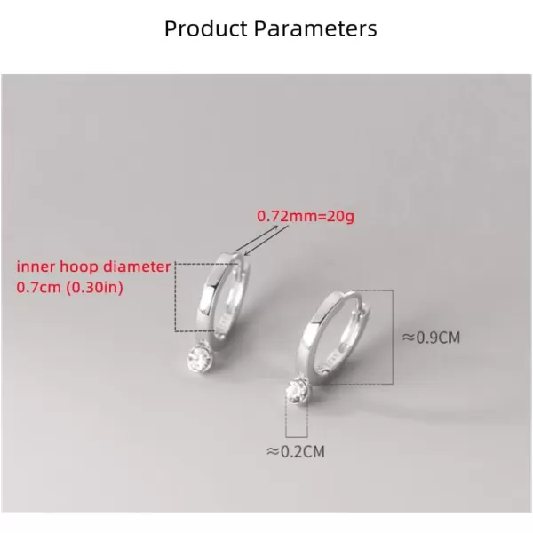 CZ Bead Minimalist Small Hoop Earrings for Women Girls Hypoallergenic 7mm Inner Huggie Hoops Tiny Cartilage Cuff Cute Jewelry Dainty GiftsCZ Bead Minimalist Small Hoop Earrings for Women Girls Hypoallergenic 7mm Inner Huggie Hoops Tiny Cartilage Cuff Cute Jewelry Dainty Gifts