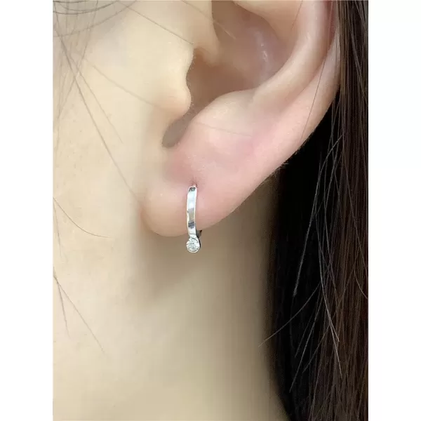 CZ Bead Minimalist Small Hoop Earrings for Women Girls Hypoallergenic 7mm Inner Huggie Hoops Tiny Cartilage Cuff Cute Jewelry Dainty GiftsCZ Bead Minimalist Small Hoop Earrings for Women Girls Hypoallergenic 7mm Inner Huggie Hoops Tiny Cartilage Cuff Cute Jewelry Dainty Gifts
