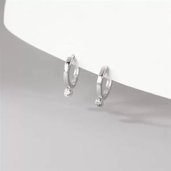 CZ Bead Minimalist Small Hoop Earrings for Women Girls Hypoallergenic 7mm Inner Huggie Hoops Tiny Cartilage Cuff Cute Jewelry Dainty GiftsCZ Bead Minimalist Small Hoop Earrings for Women Girls Hypoallergenic 7mm Inner Huggie Hoops Tiny Cartilage Cuff Cute Jewelry Dainty Gifts