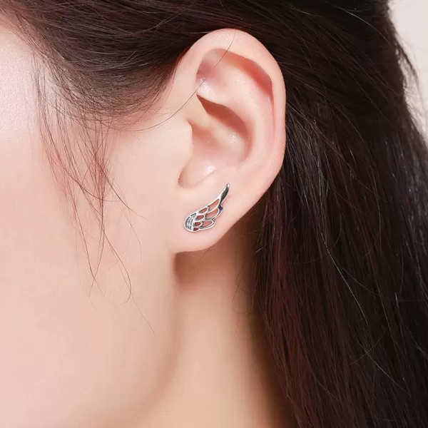 CZ Climber Crawler Angel Wings Cuff Earrings for Women Teen Girls S925 Sterling Silver Piercing Ear Dainty Crystal Diamond Wrap Studs Post Hypoallergenic Huggie Earrings Jewelry Birthday Wedding GiftsCZ Climber Crawler Angel Wings Cuff Earrings for Women Teen Girls S925 Sterling Silver Piercing Ear Dainty Crystal Diamond Wrap Studs Post Hypoallergenic Huggie Earrings Jewelry Birthday Wedding Gifts