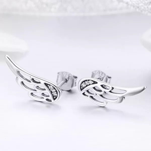 CZ Climber Crawler Angel Wings Cuff Earrings for Women Teen Girls S925 Sterling Silver Piercing Ear Dainty Crystal Diamond Wrap Studs Post Hypoallergenic Huggie Earrings Jewelry Birthday Wedding GiftsCZ Climber Crawler Angel Wings Cuff Earrings for Women Teen Girls S925 Sterling Silver Piercing Ear Dainty Crystal Diamond Wrap Studs Post Hypoallergenic Huggie Earrings Jewelry Birthday Wedding Gifts