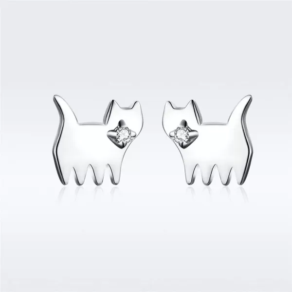 CZ Cute Cat Sterling Silver Tiny Stud Earrings for Women Teen Girls Sensitive Ears Cubic Zirconia Mini Kitty Kitten Lucky Post for Pet Lover Animal Jewelry Christmas Gifts for DaughterCZ Cute Cat Sterling Silver Tiny Stud Earrings for Women Teen Girls Sensitive Ears Cubic Zirconia Mini Kitty Kitten Lucky Post for Pet Lover Animal Jewelry Christmas Gifts for Daughter