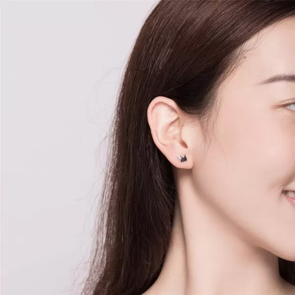 CZ Cute Cat Sterling Silver Tiny Stud Earrings for Women Teen Girls Sensitive Ears Cubic Zirconia Mini Kitty Kitten Lucky Post for Pet Lover Animal Jewelry Christmas Gifts for DaughterCZ Cute Cat Sterling Silver Tiny Stud Earrings for Women Teen Girls Sensitive Ears Cubic Zirconia Mini Kitty Kitten Lucky Post for Pet Lover Animal Jewelry Christmas Gifts for Daughter