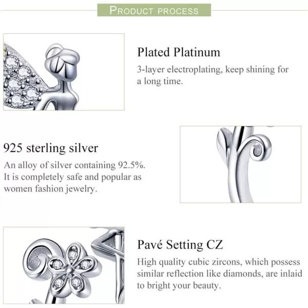 CZ Fairy Stud Earrings for Women Girls S925 Sterling Silver 18K White Gold Plated Asymmtric TwoTone Cubic Zirconia Crystal Tinkerbell Angel Wings Tiny Stud Hypoallergenic Jewelry Gift for ChildCZ Fairy Stud Earrings for Women Girls S925 Sterling Silver 18K White Gold Plated Asymmtric TwoTone Cubic Zirconia Crystal Tinkerbell Angel Wings Tiny Stud Hypoallergenic Jewelry Gift for Child