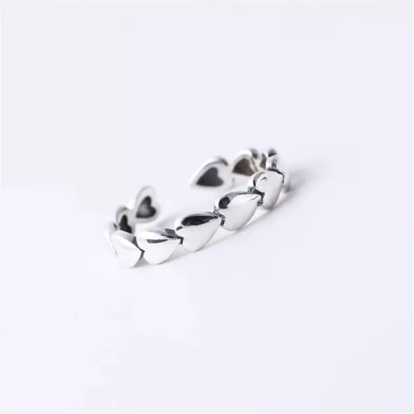 CZ Heart S925 Sterling Silver Ring for Women Girls Dainty Crystal Engagement Promise Love Expandable Open Finger Statement Stacking Rings Adjustable Fashion Valentines Anniversary JewelryCZ Heart S925 Sterling Silver Ring for Women Girls Dainty Crystal Engagement Promise Love Expandable Open Finger Statement Stacking Rings Adjustable Fashion Valentines Anniversary Jewelry