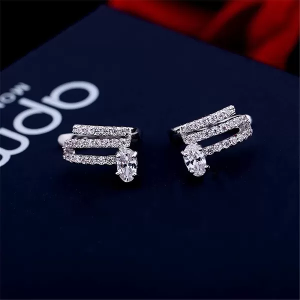 CZ Layered Ear Cuff Cartilage Huggie Hoop Earrings for Women Girls CZ Non Piercing Minimalist Dainty Crystal Wrap Clip Hypoallergenic Fashion Elegant Jewelry Birthday Wedding Gift for BridalCZ Layered Ear Cuff Cartilage Huggie Hoop Earrings for Women Girls CZ Non Piercing Minimalist Dainty Crystal Wrap Clip Hypoallergenic Fashion Elegant Jewelry Birthday Wedding Gift for Bridal