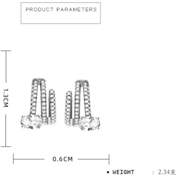 CZ Layered Ear Cuff Cartilage Huggie Hoop Earrings for Women Girls CZ Non Piercing Minimalist Dainty Crystal Wrap Clip Hypoallergenic Fashion Elegant Jewelry Birthday Wedding Gift for BridalCZ Layered Ear Cuff Cartilage Huggie Hoop Earrings for Women Girls CZ Non Piercing Minimalist Dainty Crystal Wrap Clip Hypoallergenic Fashion Elegant Jewelry Birthday Wedding Gift for Bridal
