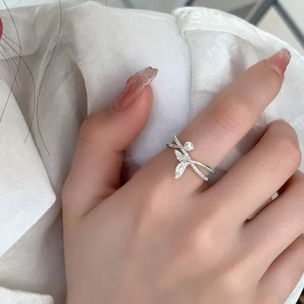 CZ Mermaid Silver Ring for Women Girls Adjustable Expandable Layered Dophin Fish Tail Shell Pearl Open Wrap Finger Rings Comfort Fit Dainty Birthday Wedding Anniverary Jewelry Gift Daughter Sister SilverCZ Mermaid Silver Ring for Women Girls Adjustable Expandable Layered Dophin Fish Tail Shell Pearl Open Wrap Finger Rings Comfort Fit Dainty Birthday Wedding Anniverary Jewelry Gift Daughter Sister Silver