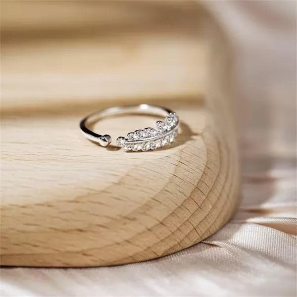 CZ Olive Leaf 925 Sterling Silver Adjustable Open Band Ring for Women Girls Statement Expandable Branch Finger Rings Comfort Fit Dainty Wedding Engagement Promise Jewelry Birthday Anniversary Size 78CZ Olive Leaf 925 Sterling Silver Adjustable Open Band Ring for Women Girls Statement Expandable Branch Finger Rings Comfort Fit Dainty Wedding Engagement Promise Jewelry Birthday Anniversary Size 78