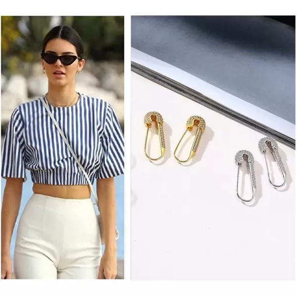 CZ Safety Pin Cartilage Sterling Silver Hoop Earrings for Women Girls Dainty Cubic Zirconia Dangle Drop Hypoallergenic Stud Post Pave Crystal Huggie Fashion Hoops Jewelry 20mmCZ Safety Pin Cartilage Sterling Silver Hoop Earrings for Women Girls Dainty Cubic Zirconia Dangle Drop Hypoallergenic Stud Post Pave Crystal Huggie Fashion Hoops Jewelry 20mm