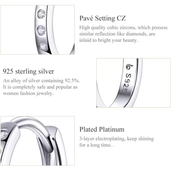 CZ Small Hoop Earrings for Women Teen Girls 925 Sterling Silver Cubic Zirconia Cuff Cartilage Pierced Ear Tiny Hinged Huggie Diamond Hoops Hypoallergenic Jewelry Wedding Birthday Gift 9mmCZ Small Hoop Earrings for Women Teen Girls 925 Sterling Silver Cubic Zirconia Cuff Cartilage Pierced Ear Tiny Hinged Huggie Diamond Hoops Hypoallergenic Jewelry Wedding Birthday Gift 9mm