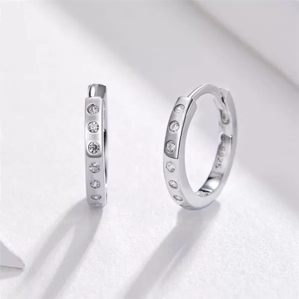 CZ Small Hoop Earrings for Women Teen Girls 925 Sterling Silver Cubic Zirconia Cuff Cartilage Pierced Ear Tiny Hinged Huggie Diamond Hoops Hypoallergenic Jewelry Wedding Birthday Gift 9mmCZ Small Hoop Earrings for Women Teen Girls 925 Sterling Silver Cubic Zirconia Cuff Cartilage Pierced Ear Tiny Hinged Huggie Diamond Hoops Hypoallergenic Jewelry Wedding Birthday Gift 9mm