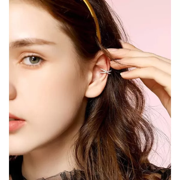 CZ X Cross Ear Cuff Wrap Clip Earrings for Women Girls Men Pave Cubic Zirconia Non Piercing Ear Layered Criss Knot Open Hoop Earrings Minimalist Small Cartilage Hypoallergenic Fashion Jewelry GiftCZ X Cross Ear Cuff Wrap Clip Earrings for Women Girls Men Pave Cubic Zirconia Non Piercing Ear Layered Criss Knot Open Hoop Earrings Minimalist Small Cartilage Hypoallergenic Fashion Jewelry Gift
