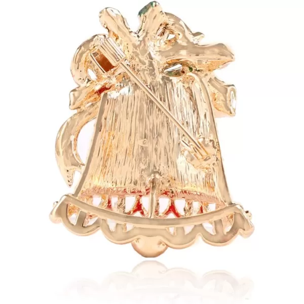 Christmas Chime Bell Gold Tone Rhinestone Brooches for Women Girls Fashion Colorful CZ Flower Bowknot Leaf Jingle Santa Brooch Pins Neck Bow Tie Necktie Dress Accessories Xmas Jewelry CrystalChristmas Chime Bell Gold Tone Rhinestone Brooches for Women Girls Fashion Colorful CZ Flower Bowknot Leaf Jingle Santa Brooch Pins Neck Bow Tie Necktie Dress Accessories Xmas Jewelry Crystal