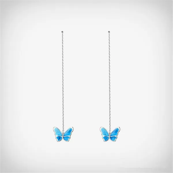 Crystal Butterfly Sterling Silver Earrings for Women Girls Hypoallergenic Tiny Small Threader Bar Stud Tassel Drop Dangle Cuff Cartilage Tragus Hypoallergenic Dainty Cute Jewelry Long Chain BlueCrystal Butterfly Sterling Silver Earrings for Women Girls Hypoallergenic Tiny Small Threader Bar Stud Tassel Drop Dangle Cuff Cartilage Tragus Hypoallergenic Dainty Cute Jewelry Long Chain Blue