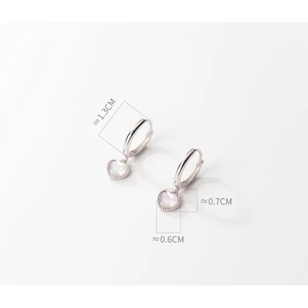 Crystal Love Heart Dangle Drop S925 Sterling Silver Small Hoop Earrings for Women Girls Hypoallergenic Cute Cartilage Huggie Hoops Retro Birthday Wedding Party Y2K Jewelry 10mmCrystal Love Heart Dangle Drop S925 Sterling Silver Small Hoop Earrings for Women Girls Hypoallergenic Cute Cartilage Huggie Hoops Retro Birthday Wedding Party Y2K Jewelry 10mm