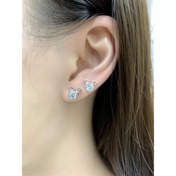 Crystal Mouse Stud Earrings Hypoallergenic Silver Plated for Women Girls Piercing Ear Cubic Zirconia Tiny Cute Animal Mice Cartilage Tragus Dainty Nickel Free Birthstone Jewelry Birthday AnniversaryCrystal Mouse Stud Earrings Hypoallergenic Silver Plated for Women Girls Piercing Ear Cubic Zirconia Tiny Cute Animal Mice Cartilage Tragus Dainty Nickel Free Birthstone Jewelry Birthday Anniversary