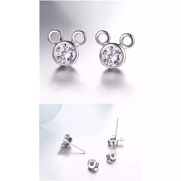 Crystal Mouse Stud Earrings Hypoallergenic Silver Plated for Women Girls Piercing Ear Cubic Zirconia Tiny Cute Animal Mice Cartilage Tragus Dainty Nickel Free Birthstone Jewelry Birthday AnniversaryCrystal Mouse Stud Earrings Hypoallergenic Silver Plated for Women Girls Piercing Ear Cubic Zirconia Tiny Cute Animal Mice Cartilage Tragus Dainty Nickel Free Birthstone Jewelry Birthday Anniversary
