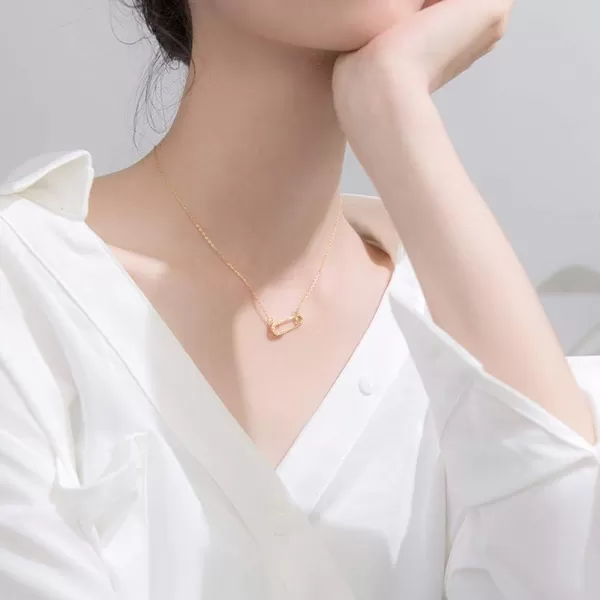 Crystal Paperclip Safety Pin Pendant Choker Necklace for Women Girls 925 Sterling Silver 14K Gold Plated Dainty CZ Diamond Clip Drop Adjustable Chain Personalized Jewelry Fashion Gifts Box BFFCrystal Paperclip Safety Pin Pendant Choker Necklace for Women Girls 925 Sterling Silver 14K Gold Plated Dainty CZ Diamond Clip Drop Adjustable Chain Personalized Jewelry Fashion Gifts Box BFF