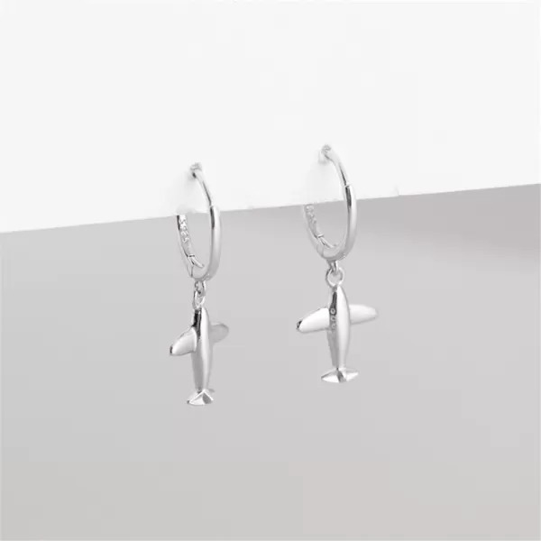 Cute Airplane Dangle Small Hoop Earrings for Women Girls 925 Sterling Silver with Charms Hypoallergenic Aircraft Plane Drop Huggie Hoops Cartilage Dainty Airline Jewelry Gifts SouvenirCute Airplane Dangle Small Hoop Earrings for Women Girls 925 Sterling Silver with Charms Hypoallergenic Aircraft Plane Drop Huggie Hoops Cartilage Dainty Airline Jewelry Gifts Souvenir