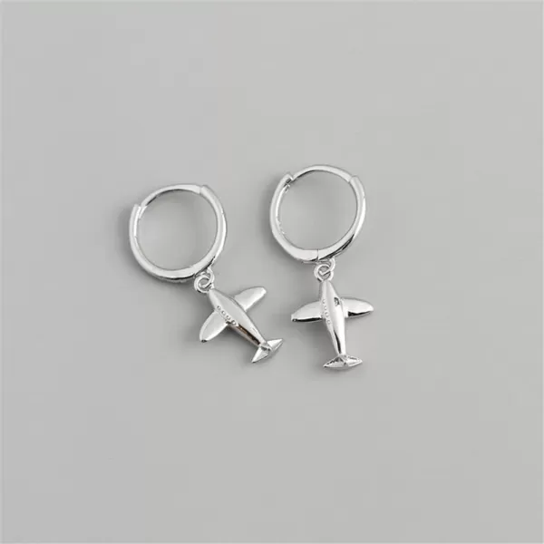 Cute Airplane Dangle Small Hoop Earrings for Women Girls 925 Sterling Silver with Charms Hypoallergenic Aircraft Plane Drop Huggie Hoops Cartilage Dainty Airline Jewelry Gifts SouvenirCute Airplane Dangle Small Hoop Earrings for Women Girls 925 Sterling Silver with Charms Hypoallergenic Aircraft Plane Drop Huggie Hoops Cartilage Dainty Airline Jewelry Gifts Souvenir