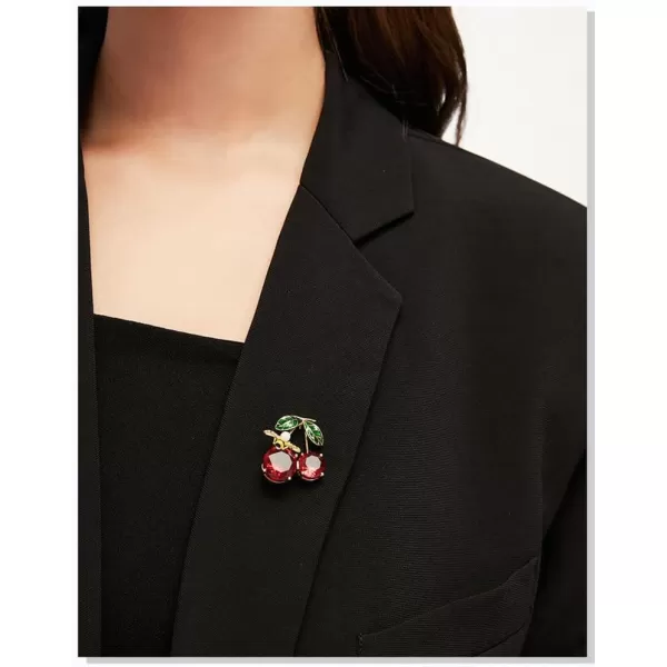 Cute Bee Cherry Rhinestone Brooch Pin for Women Girls Fashion Gold Tone Shell Pearl Red CZ Enameled Animal Fruit Brooches Lapel Pins Dainty Dress Accessories Jewelry for Hat Bag Suit TieCute Bee Cherry Rhinestone Brooch Pin for Women Girls Fashion Gold Tone Shell Pearl Red CZ Enameled Animal Fruit Brooches Lapel Pins Dainty Dress Accessories Jewelry for Hat Bag Suit Tie