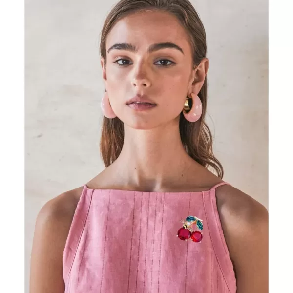 Cute Bee Cherry Rhinestone Brooch Pin for Women Girls Fashion Gold Tone Shell Pearl Red CZ Enameled Animal Fruit Brooches Lapel Pins Dainty Dress Accessories Jewelry for Hat Bag Suit TieCute Bee Cherry Rhinestone Brooch Pin for Women Girls Fashion Gold Tone Shell Pearl Red CZ Enameled Animal Fruit Brooches Lapel Pins Dainty Dress Accessories Jewelry for Hat Bag Suit Tie