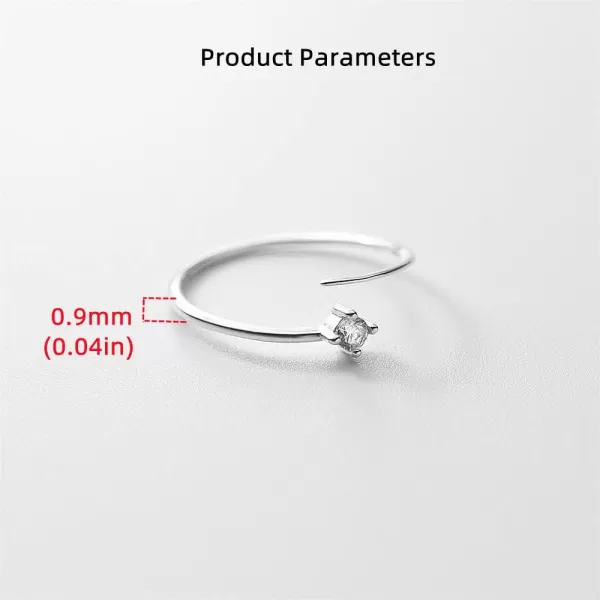 Cute CZ 925 Sterling Silver Promise Ring for Women Girls Expandable Adjustable Knuckle Tail Open Wrap Finger Rings Comfort Fit Simple Wedding Engagement Jewelry Gift Size 69Cute CZ 925 Sterling Silver Promise Ring for Women Girls Expandable Adjustable Knuckle Tail Open Wrap Finger Rings Comfort Fit Simple Wedding Engagement Jewelry Gift Size 69