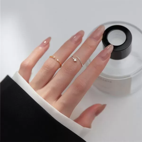 Cute CZ 925 Sterling Silver Promise Ring for Women Girls Expandable Adjustable Knuckle Tail Open Wrap Finger Rings Comfort Fit Simple Wedding Engagement Jewelry Gift Size 69Cute CZ 925 Sterling Silver Promise Ring for Women Girls Expandable Adjustable Knuckle Tail Open Wrap Finger Rings Comfort Fit Simple Wedding Engagement Jewelry Gift Size 69