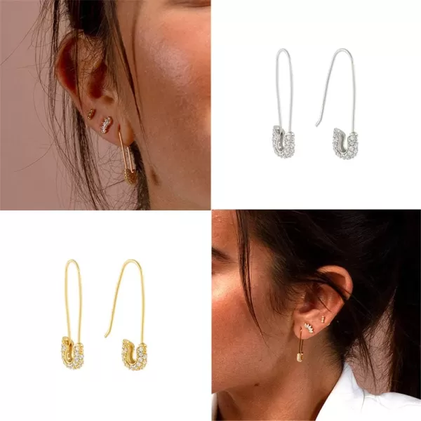Cute CZ Safety Pin Cartilage Sterling Silver Hoop Earrings for Women Girls Dainty Cubic Zirconia Dangle Drop Hypoallergenic Stud Post Pave Crystal Huggie Fashion Hoops Jewelry 30mm SilverCute CZ Safety Pin Cartilage Sterling Silver Hoop Earrings for Women Girls Dainty Cubic Zirconia Dangle Drop Hypoallergenic Stud Post Pave Crystal Huggie Fashion Hoops Jewelry 30mm Silver