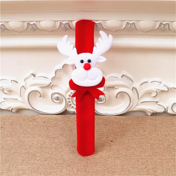 Cute Christmas Slap Band Bracelet for Women Girls Lovely Santa Claus Snowflake Xmas Party Favors Decorated Jewelry Gift 8 Inches Deer Without LEDCute Christmas Slap Band Bracelet for Women Girls Lovely Santa Claus Snowflake Xmas Party Favors Decorated Jewelry Gift 8 Inches Deer Without LED