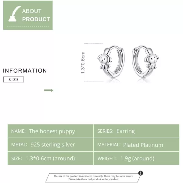 Cute Dog Small Hoop Earrings for Women Girls Teens 925 Sterling Silver Sensitive Ear Puppy Cartilage Sleeper Hoops Helix Stud Clip for Pet Lover Animal Jewelry Birthday Christmas Gifts for DaughterCute Dog Small Hoop Earrings for Women Girls Teens 925 Sterling Silver Sensitive Ear Puppy Cartilage Sleeper Hoops Helix Stud Clip for Pet Lover Animal Jewelry Birthday Christmas Gifts for Daughter