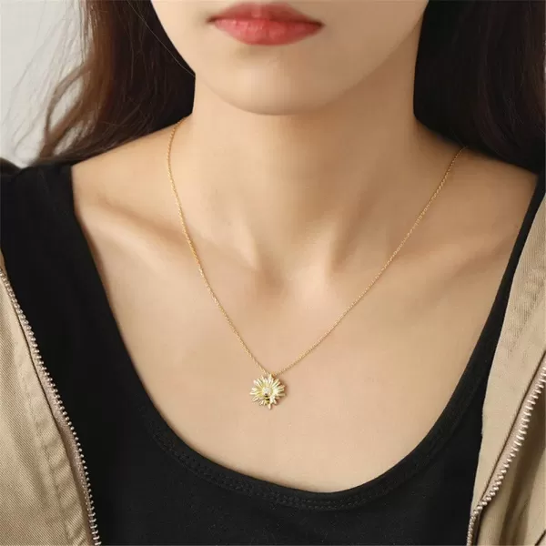 Cute Flower Bee Necklace for Women Girls Sterling Silver 14K Gold Plated Cubic Zirconia Crystal Sunflower Honeybee Animal Pendant Choker Charm Link Chain Dainty Holiday BirthdayCute Flower Bee Necklace for Women Girls Sterling Silver 14K Gold Plated Cubic Zirconia Crystal Sunflower Honeybee Animal Pendant Choker Charm Link Chain Dainty Holiday Birthday