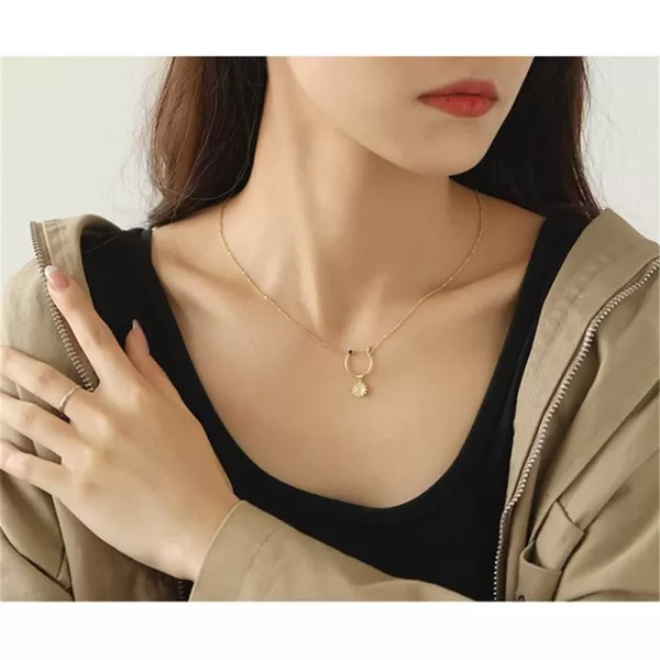 Cute Flower Bee Necklace for Women Girls Sterling Silver 14K Gold Plated Cubic Zirconia Crystal Sunflower Honeybee Animal Pendant Choker Charm Link Chain Dainty Holiday BirthdayCute Flower Bee Necklace for Women Girls Sterling Silver 14K Gold Plated Cubic Zirconia Crystal Sunflower Honeybee Animal Pendant Choker Charm Link Chain Dainty Holiday Birthday